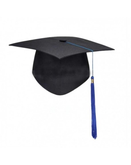 Unisex Adult Graduation Cap With Tassel Adjustable Black Blue