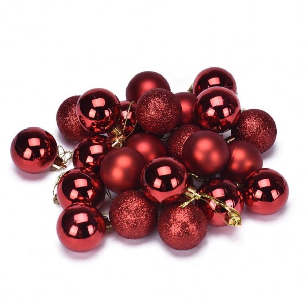 Iuhan Christmas 24PC Plastic Decoration