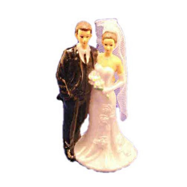 Plastic Bride Groom Statues Topper