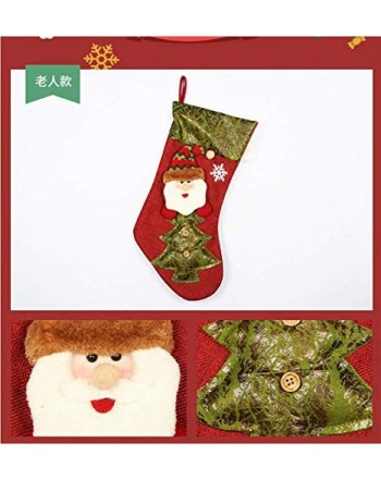 Christmas Stockings 3Pcs Set Decoration for Santa Snowman Reindeer Xmas ...