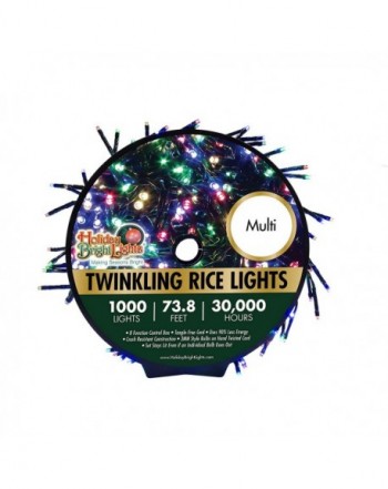 1000 Multi Twinkling Cluster Lights