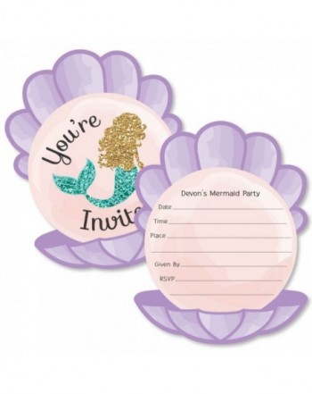 Custom Lets Mermaids Personalized Invitations