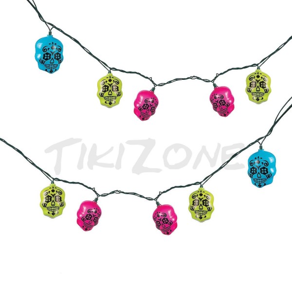 Halloween Sugar Skulls Light String