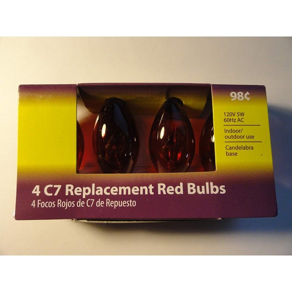 Holiday Time Transparent Replacement Bulbs