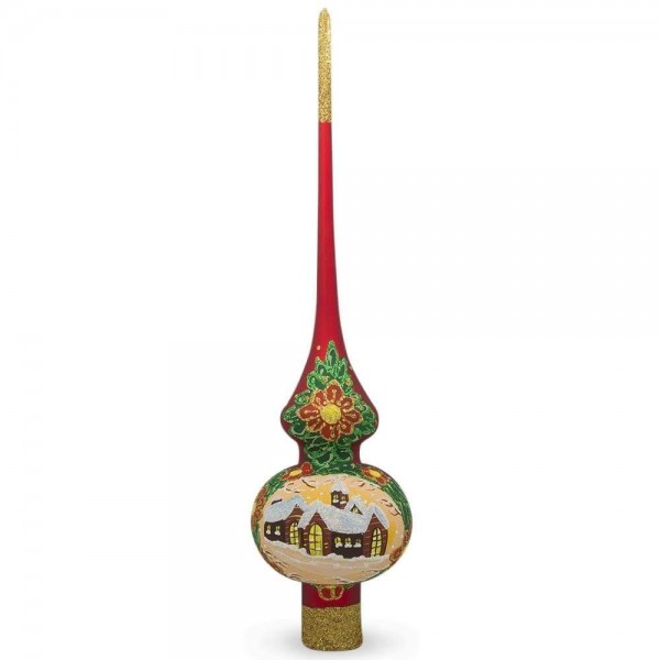 BestPysanky Winter Village Christmas Topper