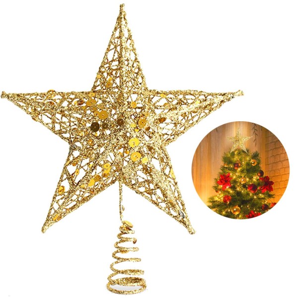 Christmas Decoration Glittered Tree top Ornament