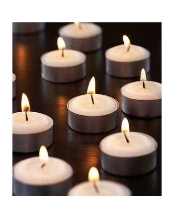 White Tealight Candles Unscented Made