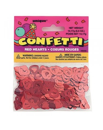 Foil Open Red Heart Confetti