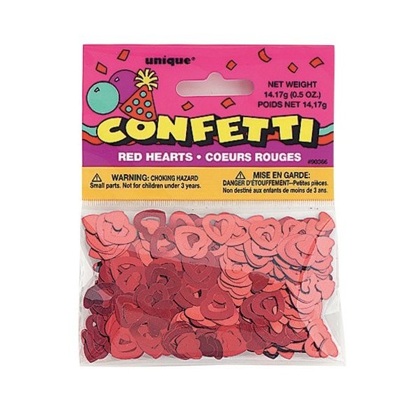 Foil Open Red Heart Confetti