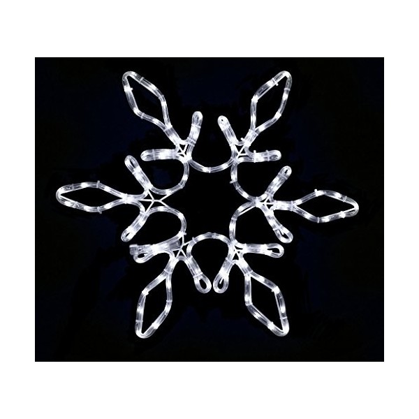 Queens Christmas WL SFSTAR 24 PW Rope Lit Snowflake