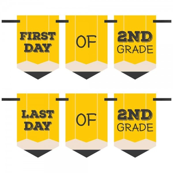 2nd Grade School Bunting Banner