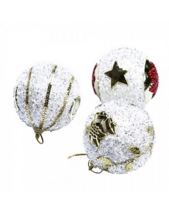 Christmas Ball Ornaments Plastic Circular