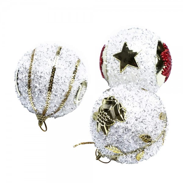 Christmas Ball Ornaments Plastic Circular