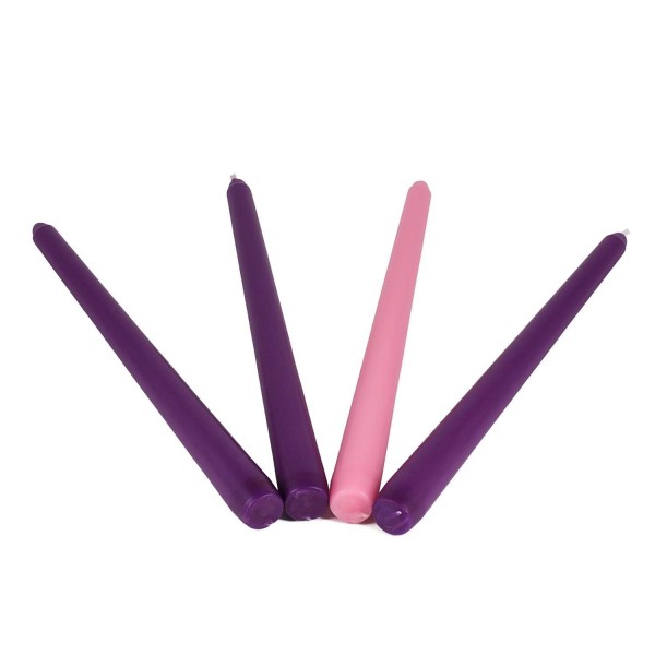 Purple Advent Taper Candles Giftbox