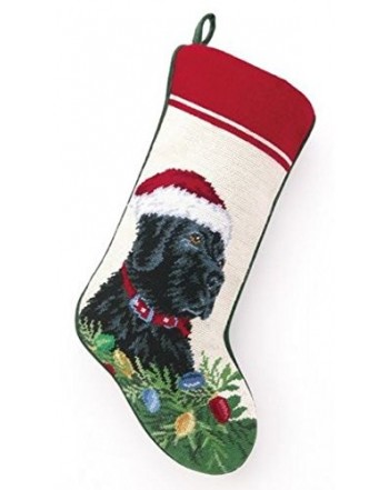 Labrador Retriever Needlepoint Christmas Stocking