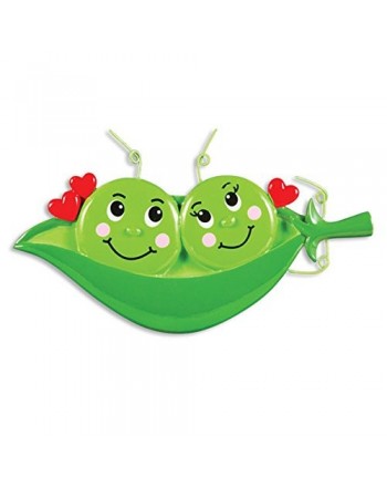 Peas Personalized Christmas Tree Ornament