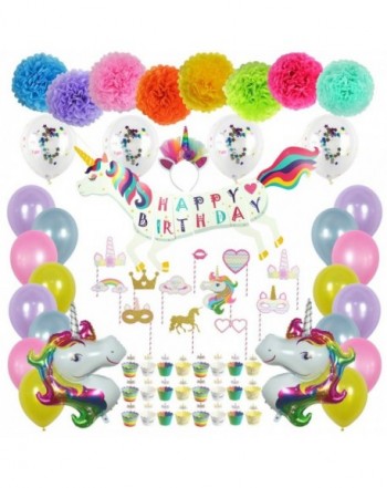 Unicorn Birthday Party Decorations Pack