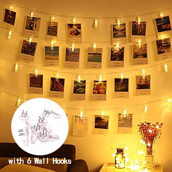 Tasodin Photo Clip String Lights