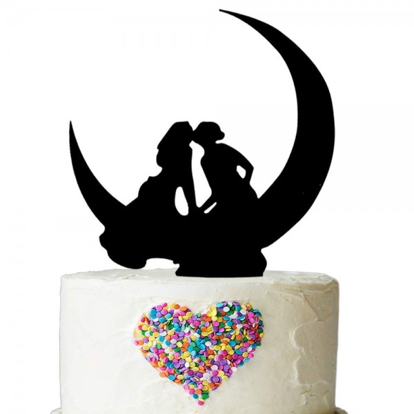 Same Moon Cake Topper UnionMarriage