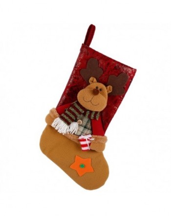 Codream Christmas Stockings Applique Decoration