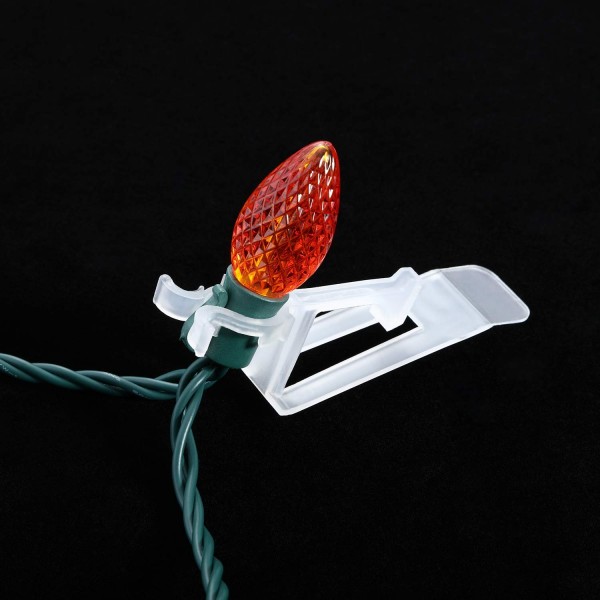 80 Packs Christmas Light Clip Gutter Clip Shingle Clip Work on C7 and C9 CR18L60YYML