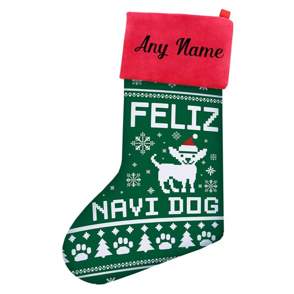 Christmas Stockings Chihuahua Personalized Stocking