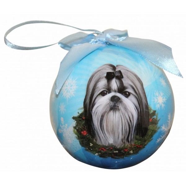 Shih Tzu Christmas Ornament Personalize