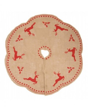 Juvale Burlap Christmas Tree Skirt