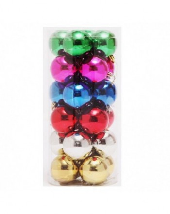 Saymequeen 24pcs Multicolor Christmas Ornaments