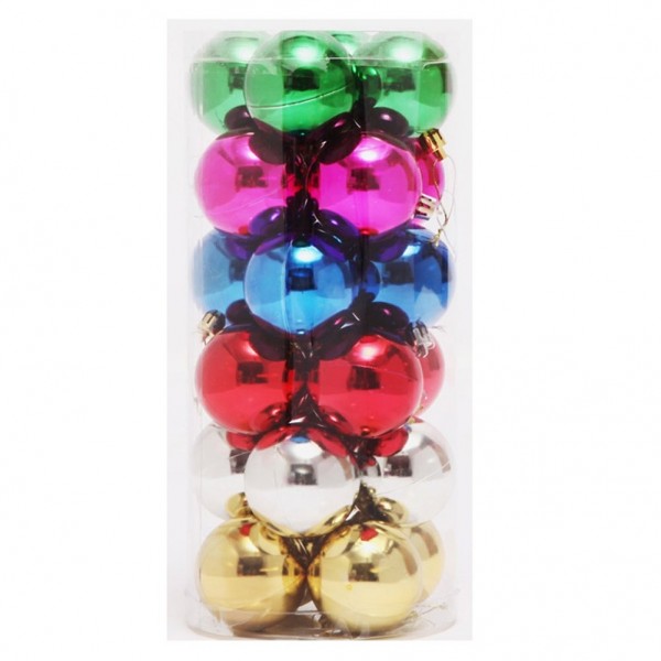 Saymequeen 24pcs Multicolor Christmas Ornaments