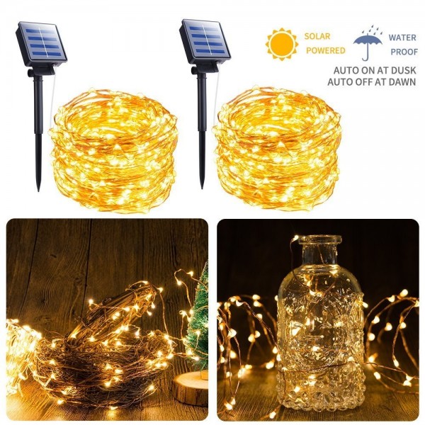 Pack Outdoor Solar String Lights