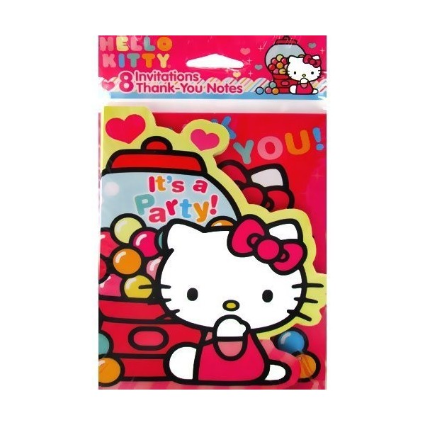 Hello Kitty Gumdrop Invites Envelopes