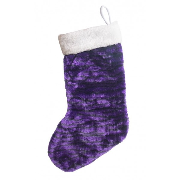 Purple Stylish Jungle Christmas Stocking