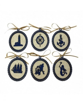 Nautical Silhouette Christmas Ornaments Collection