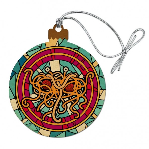 Spaghetti Monster Stained Christmas Ornament