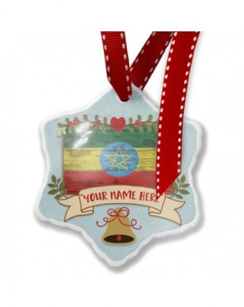 NEONBLOND Custom Ethiopia Christmas Ornament