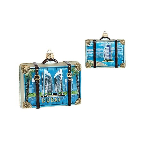 Suitcase Emirates Christmas Ornament Jumeirah