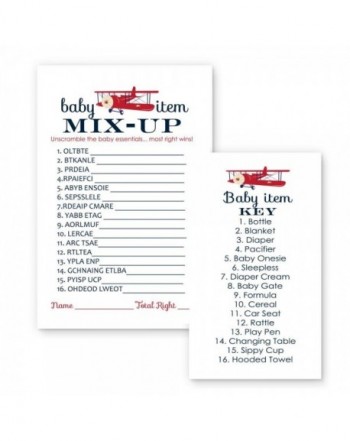 Airplane Baby Shower Game Scramble