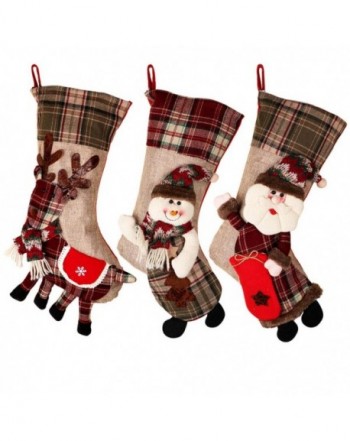 PartyTalk Christmas Stockings Reindeer Decorations
