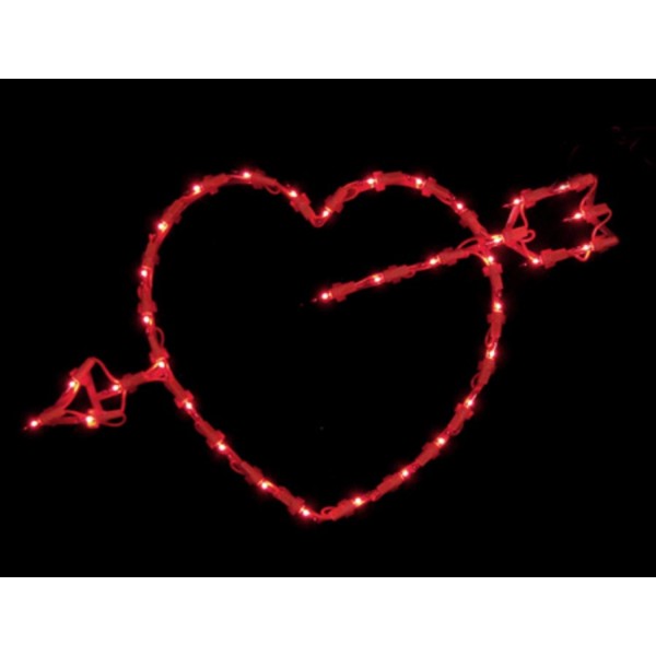 Sienna Lighted Valentines Silhouette Decoration