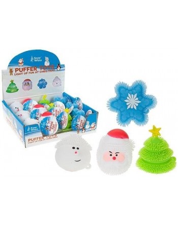 Light Up Christmas Puffer Toy