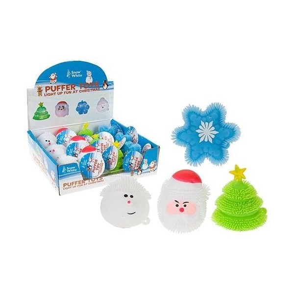 Light Up Christmas Puffer Toy
