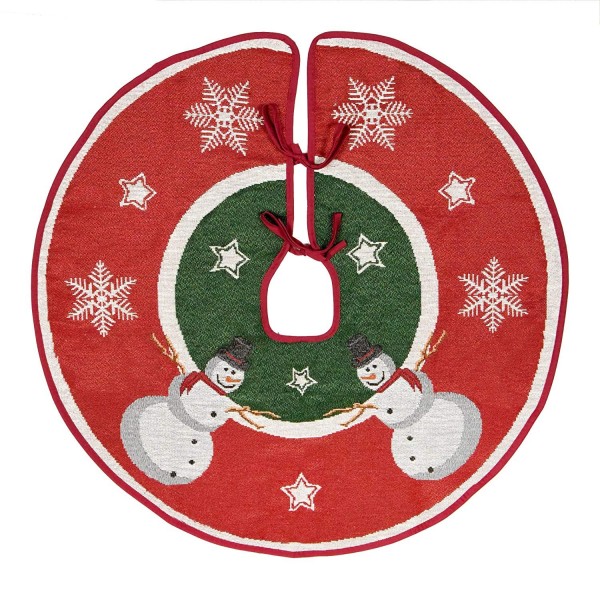 Primode Jacquard Snowman Snowflakes Decoration