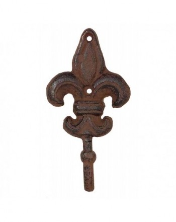 Rustic Iron Fleur Decorative Hooks