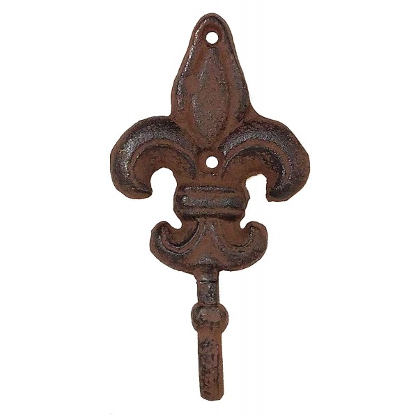 Rustic Iron Fleur Decorative Hooks