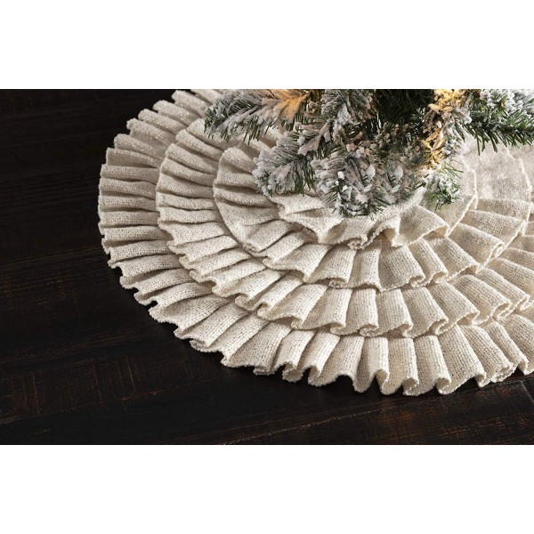 VHC Brands Shimmer Ruffled Diameter