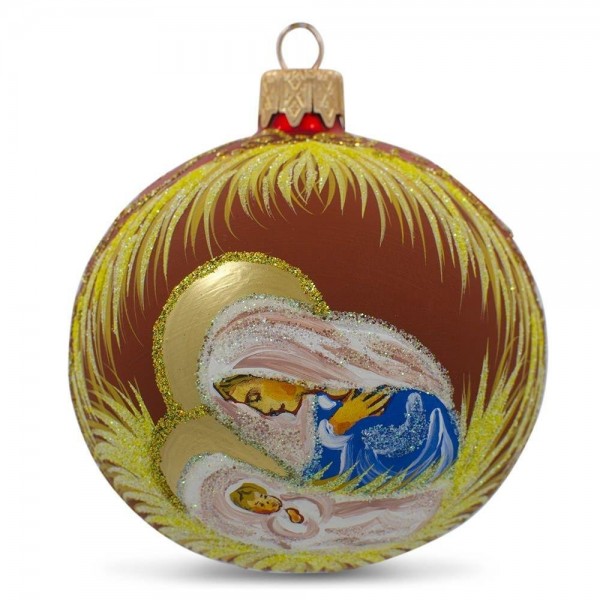 BestPysanky Overlooking Nativity Christmas Ornament