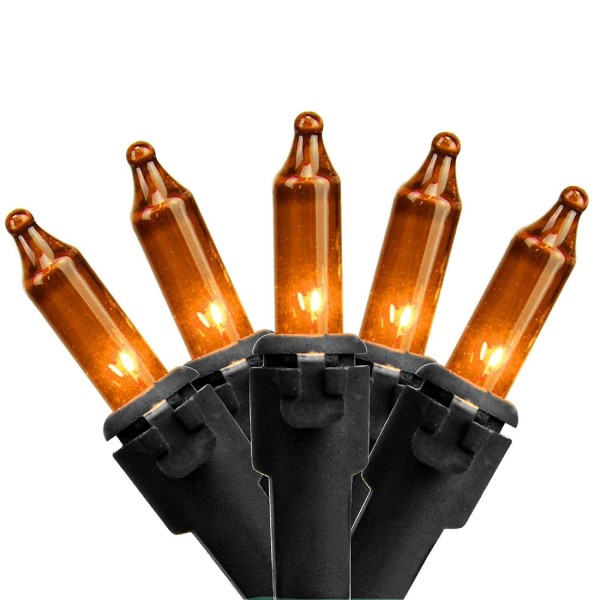 Northlight Orange Christmas Lights Spacing