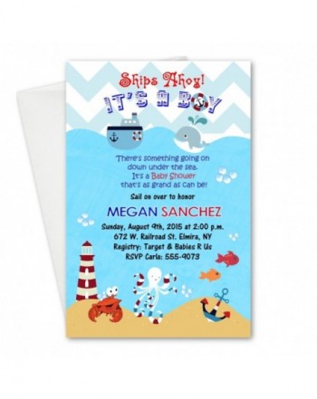 newyorkinvitations Nautical Baby Shower Invitations