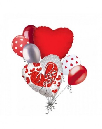 Silver Valentines Balloon Bouquet Sweetest